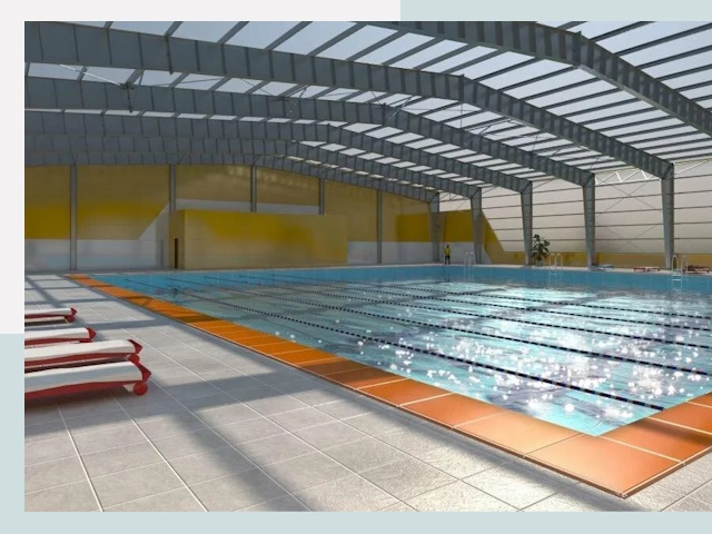 Строительство крытых бассейнов в мирном