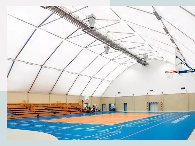 Строительство спортивных залов в мирном