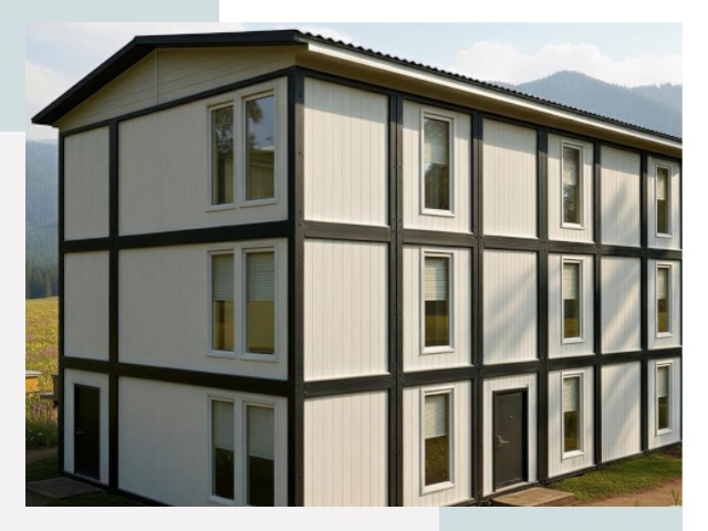 Модульные общежития в мирном