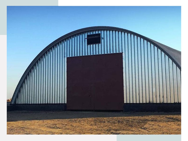 Арочные ангары в мирном