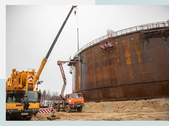 Монтаж резервуаров в мирном от 607 руб. за м³