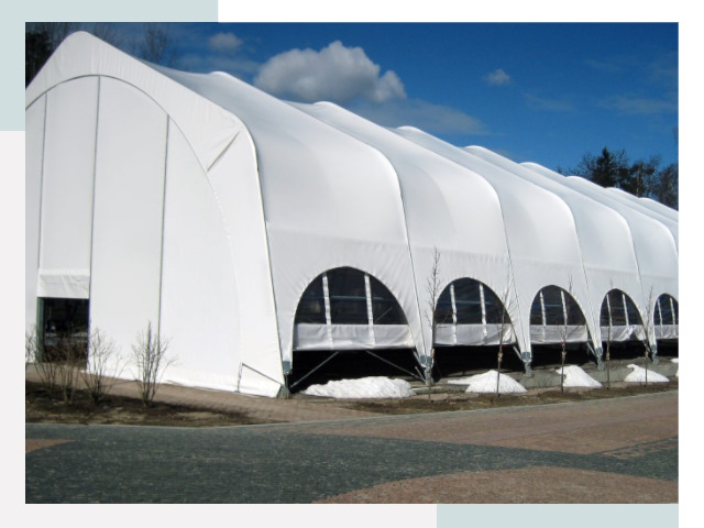Каркасно-тентовые сооружения в мирном