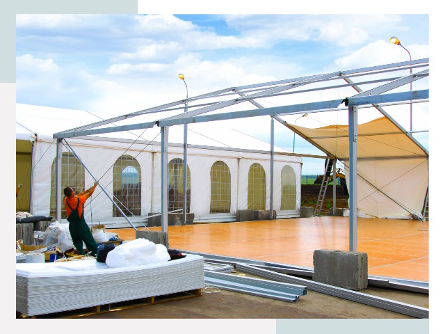 Быстро сборные шатры в мирном