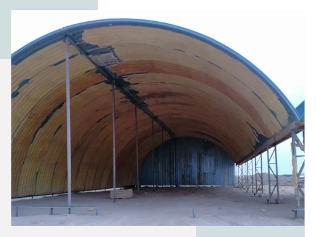 Реконструкция ангаров в мирном