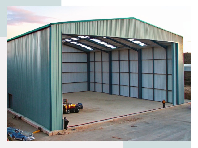 Строительство ангаров в мирном