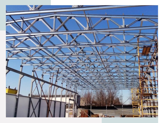 Металлокаркасы для складов в мирном